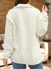 Turtleneck Half Zip Long Sleeve Sweatshirt